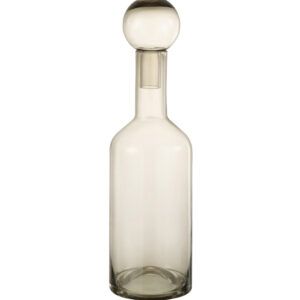 Decoratieve fles glas grijs