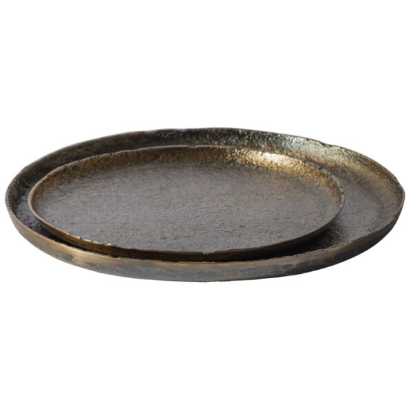 Dienblad set antiek brons