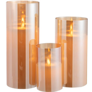 LEDLAMP BLINKEND GLAS GOUD