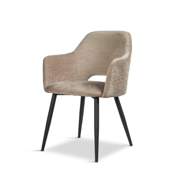 Eetkamerstoel Esmee met armleuning Beige Mellow