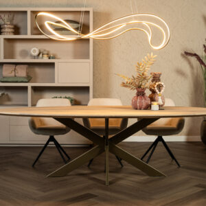 Eettafel Marseille met spinpoot slank