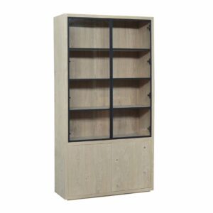 Eiken Glaskast Victor