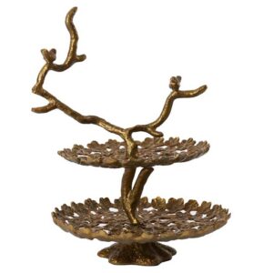 ETAGERE BIRD ANTIEK BRONS