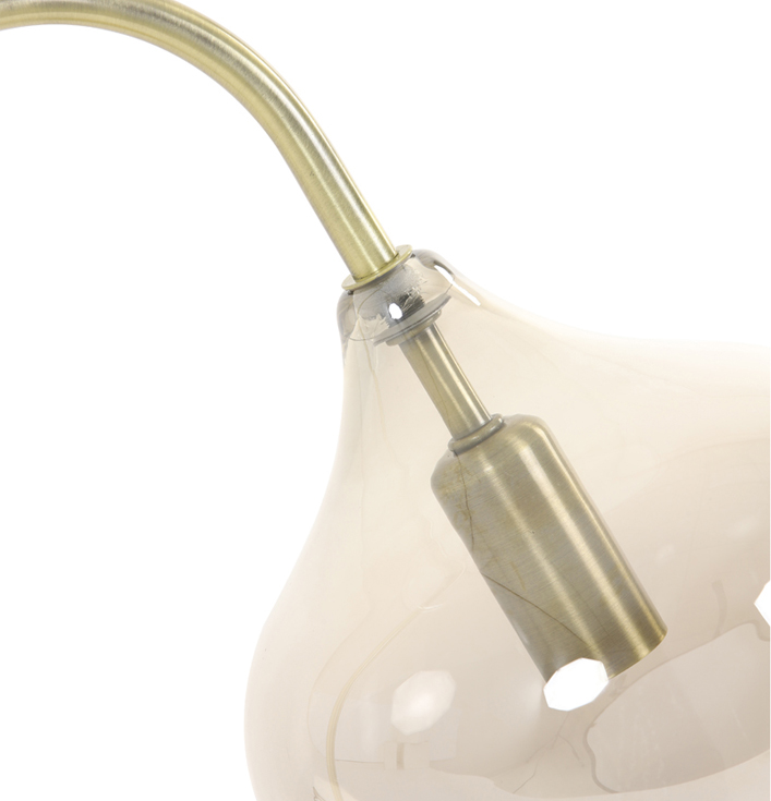 Tafellamp Riccio antiek brons - Afbeelding 4