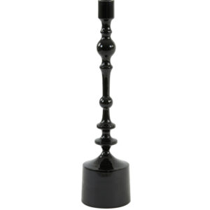 Kandelaar Sheva glanzend zwart