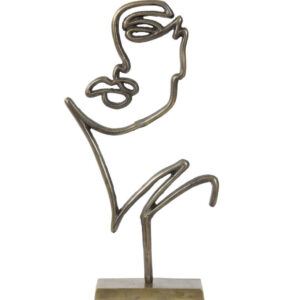 Ornament Gezicht Antiek Brons