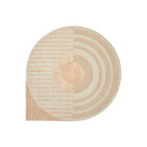 Vloerkleed Fano Girare white-beige