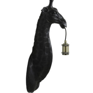 Wandlamp Giraffe zwart