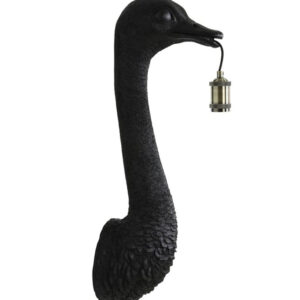 Wandlamp Ostrich zwart