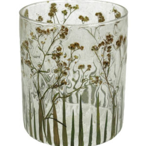 Waxinelichthouder gedroogde bloemen