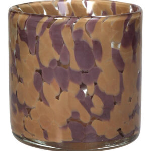 WAXINELICHTHOUDER MULTI PAARS BRUIN