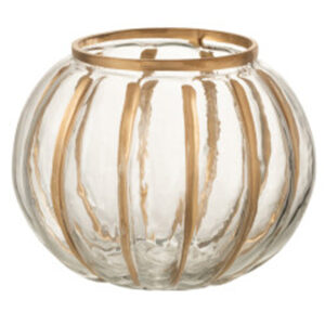 Waxinelichthouder Bol goud