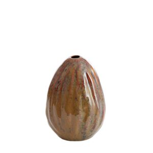 Vaas Cacta keramiek bruin-grijs