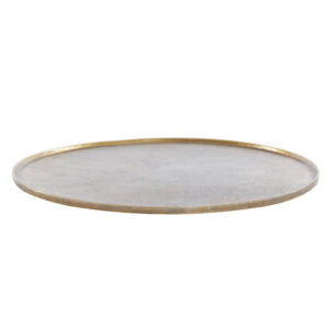 DIENBLAD MAES ROND ANTIEK BRONS