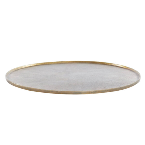 DIENBLAD MAES ROND ANTIEK BRONS