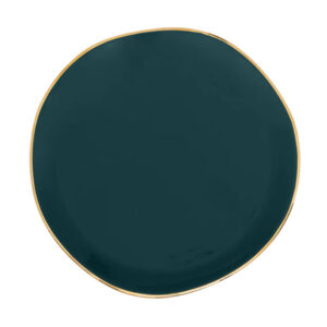 Good Morning Plate blue green