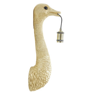 Wandlamp Ostrich goud