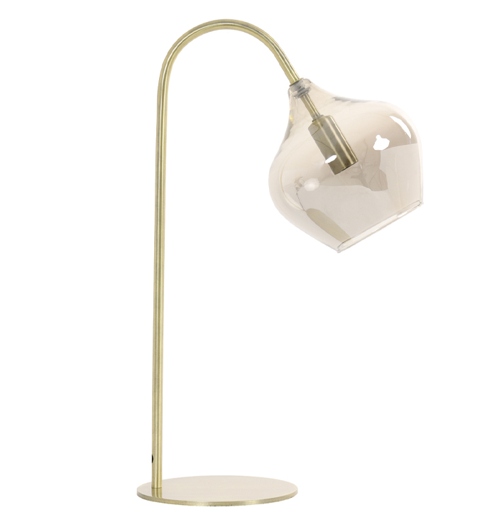 Tafellamp Riccio antiek brons