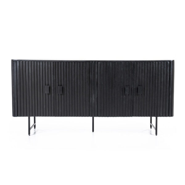 Dressoir Risor 4-drs. - zwart