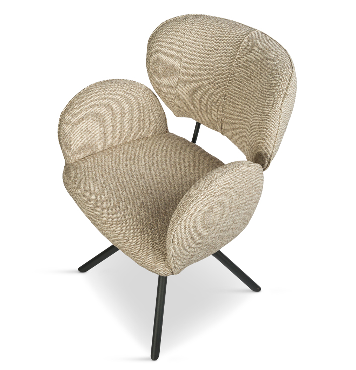 Eetkamerstoel Rosalin Taupe