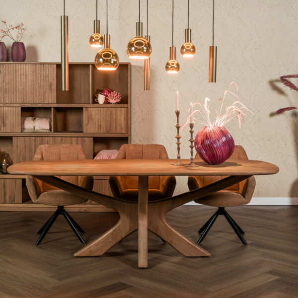 Eettafel Macey bruin