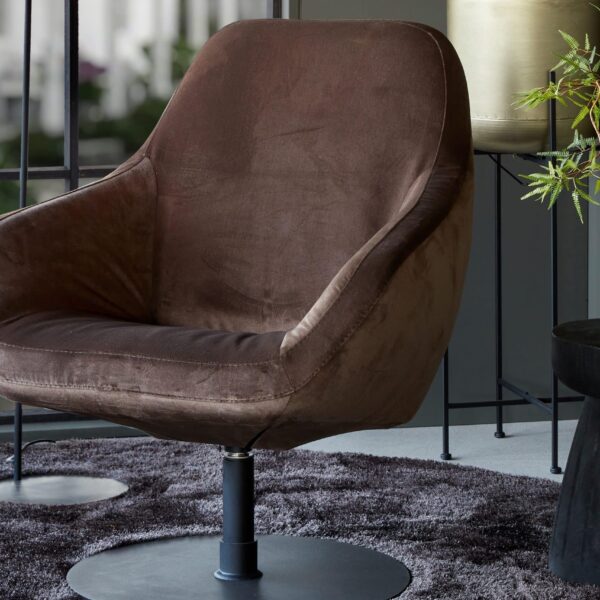 Draaifauteuil Sam met ronde poot