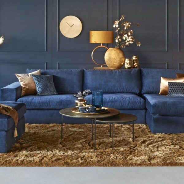Hoekbank Victoria met hocker