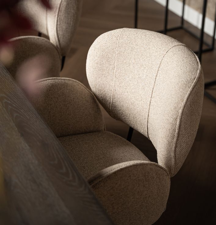 Eetkamerstoel Rosalin Taupe