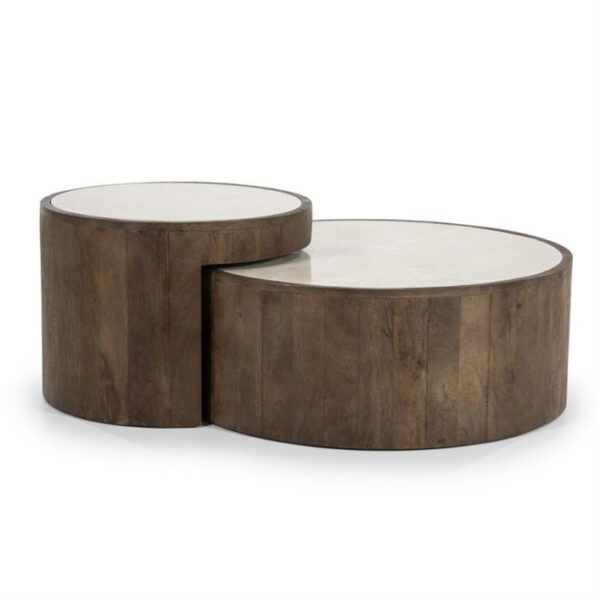 Salontafel set Hazel bruin