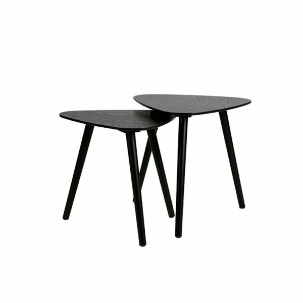Bijzettafel Nila set Zwart