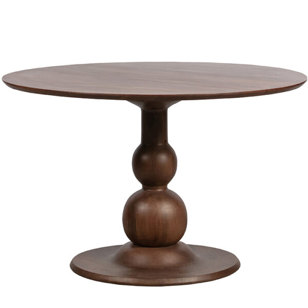 Ronde Eettafel Blanco Mangohout Bruin